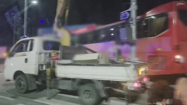 강원 원주 반곡동 교통사고 여파로 일대 정전