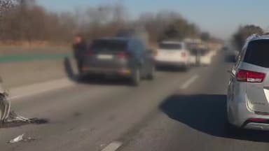 중부고속도로 대소 분기점 부근 차량 5대 추돌