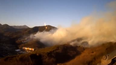 전남 광양 산불 '국가 소방동원령'...야간 진압 총력