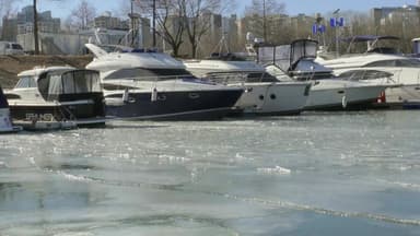 [날씨] 한파 절정, 선착장도 '꽁꽁'...서해안 눈, 동해안 건조