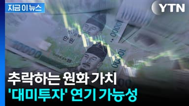 "한국, 원화 약세에 대미투자 연기할 듯"...외신 보도 [지금이뉴스]