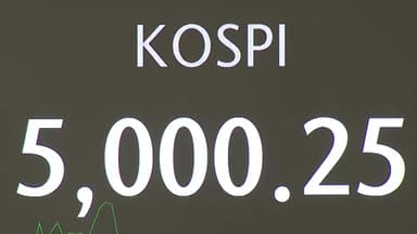 코스피, 4천 돌파 석 달 만에 '꿈의 5천피' 달성