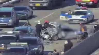 주말 고속도로 곳곳 다중 추돌사고...심정지 이송