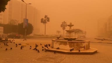 [나우쇼츠] 온 세상이 주황빛...리비아 덮친 모래 폭풍