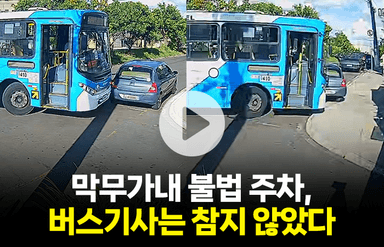 막무가내 불법주차 차주…버스기사는 참지 않았다