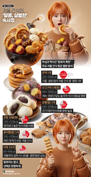 [AI그래픽뉴스] 겨울 간식의 '달콤, 살벌한' 속사정