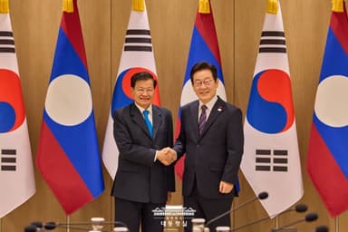 [종합2보] 한-라오스 '포괄적 동반자 관계 격상'…형사사법·범죄인도 조약·인력송출 MOU