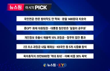 [뉴스핌 이 시각 PICK] "천장 뚫린 환율 1480원대 치솟아" 外