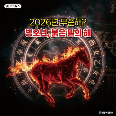 [AI 카드뉴스] 2026년 무슨해? 병오년, 붉은 말의 해