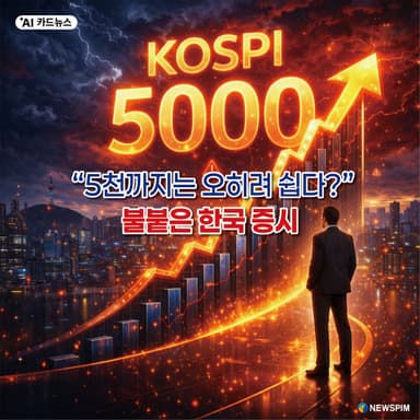 [AI 카드뉴스] "5천까지는 오히려 쉽다?" 불붙은 한국 증시