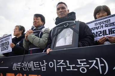 NCCK, '故 뚜안 사망사건' 농성장 방문…"이주 노동자 존엄 보장해야"