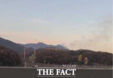 [속보] 경기 군포시 수리산 슬기봉 부근서 '산불'...소방당국 '진화중'(영상)