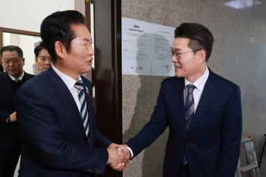 정원오, 정청래와 깜짝 회동···"먼 길 가기 위한 채비"