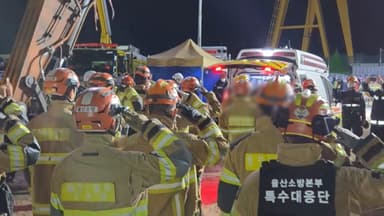 울산화력 붕괴사고 8일만 수색구조 완료…매몰자 7명 전원 사망