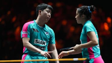 '올림픽 콤비' 신유빈·임종훈, 왕중왕전서 2연승