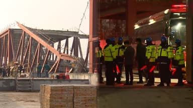 광주 도서관 공사장 붕괴…3명 매몰·1명 사망