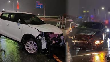 부산에서 SUV 역주행 교통사고…3명 부상