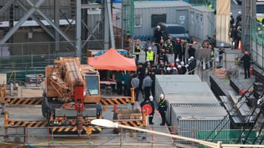 여의도 신안산선 공사장서 철근 추락…1명 심정지