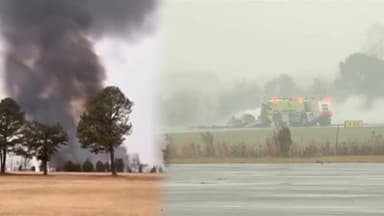 美 노스캐롤라이나 공항서 항공기 추락…"7명 사망"