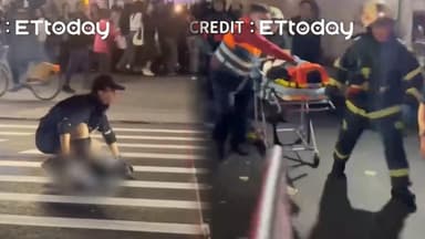 연막탄 투척 후 돌진…대만 흉기 난동에 15명 사상