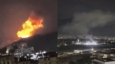 베네수엘라서 7차례 폭발음…항공기 저공비행 포착