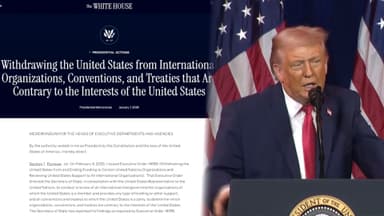 트럼프, 국제기구 66곳 무더기 탈퇴…"국익 반해"