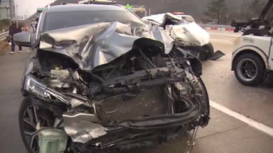 서산영덕고속도로 블랙아이스 추정 사고…"5명 사망"