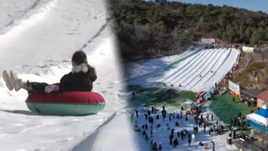 주말 내내 맹추위…눈썰매장 나들이객 '북적'