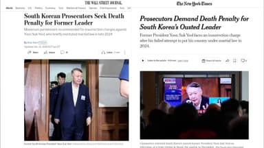 주요 외신, '윤석열 사형 구형' 긴급 타전