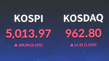코스피 5,000선 첫 돌파…증시 새 역사
