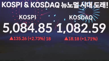 '오천피·천스닥' 동시 달성…정책 기대·반도체 실적 영향