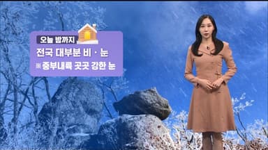 밤까지 중부내륙 많은 눈…곳곳 대설특보