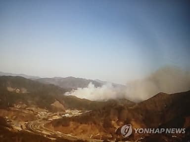 전남 광양 산불 이틀째…진화율 80%·축구장 58개 불에 타