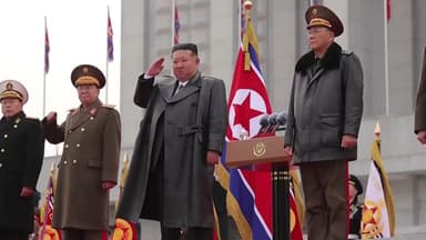 김정은, 파병 귀환 대규모 환영식...체제결속·보상 겨냥?