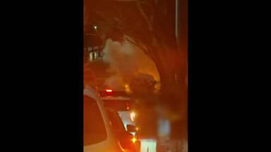 울산 울주군 도로에서 차량 화재...다친 사람 없어