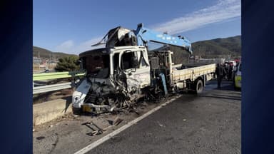 대구 군위에서 승용차·화물차 정면 충돌...2명 사망