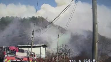 전남 광양 산불 진화율 90%...산불 영향구역 48㏊