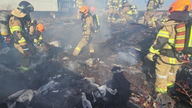 청주 백화점 옥상서 화재...인명피해 없어